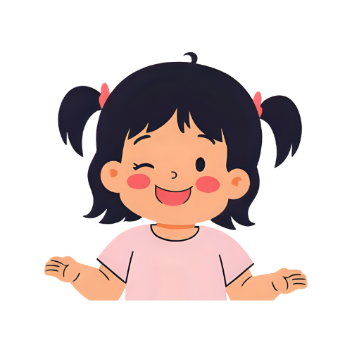 ikonka uśmiechniętej dziewczynki